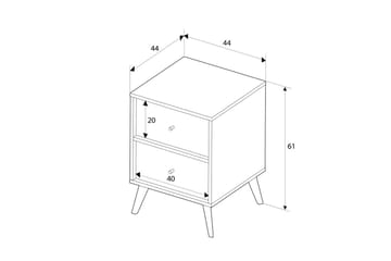 Felyra Sängbord 44 cm - Multifärgad - Möbler - Bord & matgrupp - Avlastningsbord & sidobord - Sängbord & nattduksbord