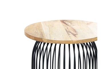 Ferron Sidobord 36 cm - Ljust trä/Svart - Möbler - Bord & matgrupp - Avlastningsbord & sidobord - Lampbord & sidobord