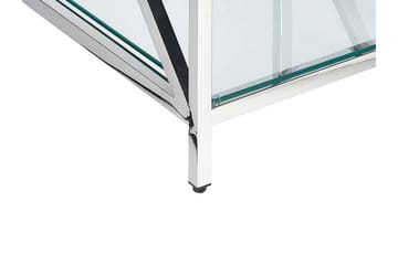 Fidelina Sidobord 45 cm - Silver/Transparent - Möbler - Bord & matgrupp - Avlastningsbord & sidobord - Lampbord & sidobord