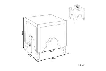 Filiberto Sidobord 40 cm - Ljust trä - Möbler - Bord & matgrupp - Avlastningsbord & sidobord - Lampbord & sidobord