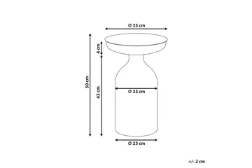 Filippo Sidobord 33 cm - Svart - Möbler - Bord & matgrupp - Avlastningsbord & sidobord - Lampbord & sidobord