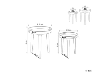 Finbar Satsbord 40 cm - Mörkt trä - Möbler - Bord & matgrupp - Avlastningsbord & sidobord - Satsbord