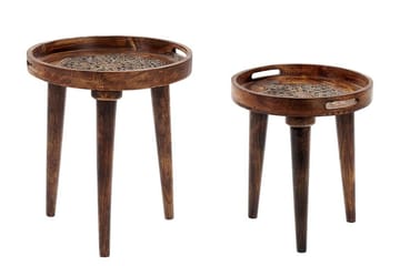 Finbar Satsbord 40 cm - Mörkt trä - Möbler - Bord & matgrupp - Avlastningsbord & sidobord - Satsbord