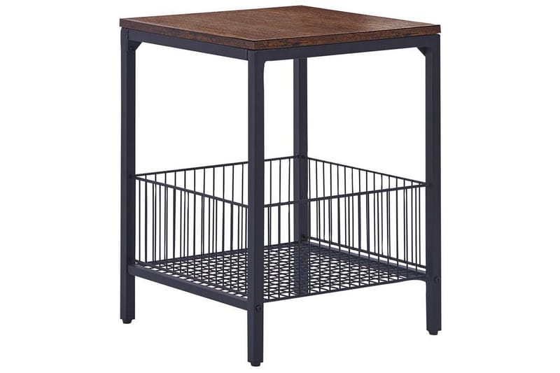 Fintan Sidobord 40 cm, Svart/Mörkt trä