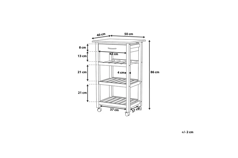 Foggia Serveringsbord 50 cm - Svart - Möbler - Bord & matgrupp - Avlastningsbord & sidobord
