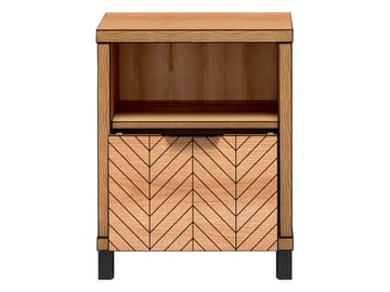 Fonti Sängbord 47 cm - Brun|svart - Möbler - Bord & matgrupp - Avlastningsbord & sidobord - Sängbord & nattduksbord