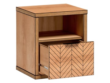 Fonti Sängbord 47 cm - Brun|svart - Möbler - Bord & matgrupp - Avlastningsbord & sidobord - Sängbord & nattduksbord
