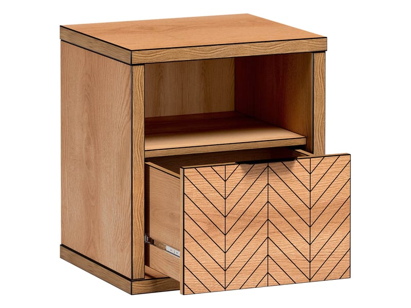 Fonti Sängbord 47 cm - Brun|svart - Möbler - Bord & matgrupp - Avlastningsbord & sidobord - Sängbord & nattduksbord