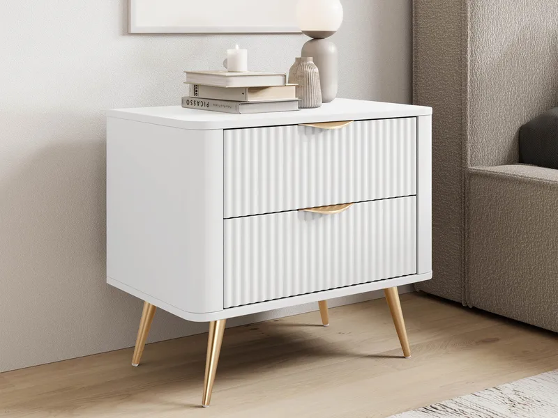 Forba Sängbord 64 cm - vit - Möbler - Bord & matgrupp - Avlastningsbord & sidobord - Sängbord & nattduksbord