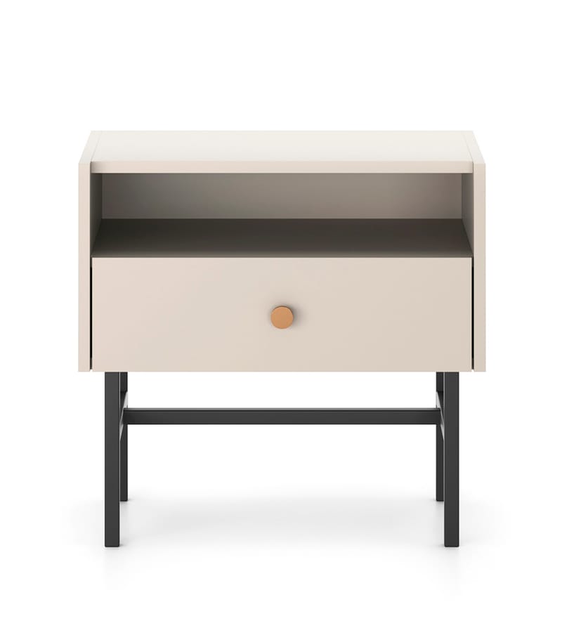 Francisca Sängbord 55 cm - Cashmere - Möbler - Bord & matgrupp - Avlastningsbord & sidobord - Sängbord & nattduksbord