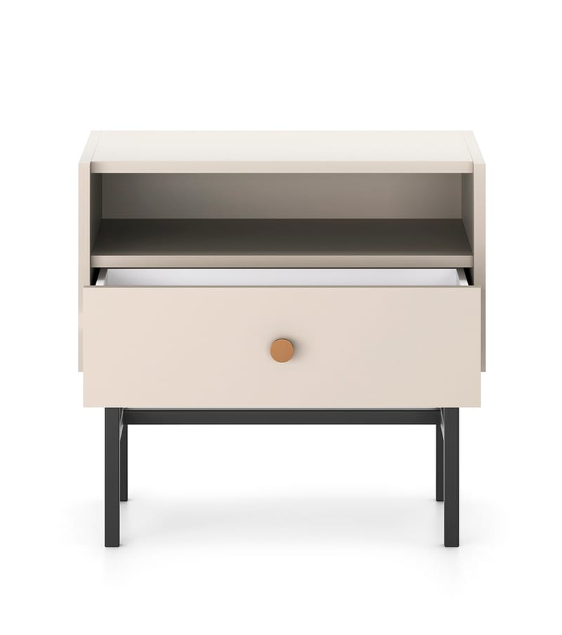 Francisca Sängbord 55 cm - Cashmere - Möbler - Bord & matgrupp - Avlastningsbord & sidobord - Sängbord & nattduksbord