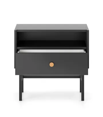 Francisca Sängbord 55 cm - Svart - Möbler - Bord & matgrupp - Avlastningsbord & sidobord - Sängbord & nattduksbord