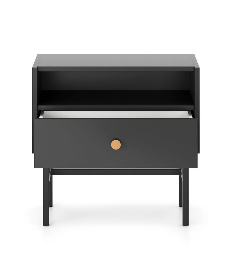 Francisca Sängbord 55 cm - Svart - Möbler - Bord & matgrupp - Avlastningsbord & sidobord - Sängbord & nattduksbord