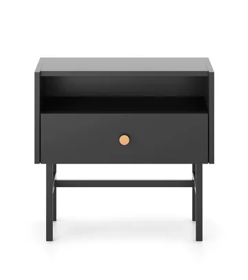 Francisca Sängbord 55 cm - Svart - Möbler - Bord & matgrupp - Avlastningsbord & sidobord - Sängbord & nattduksbord