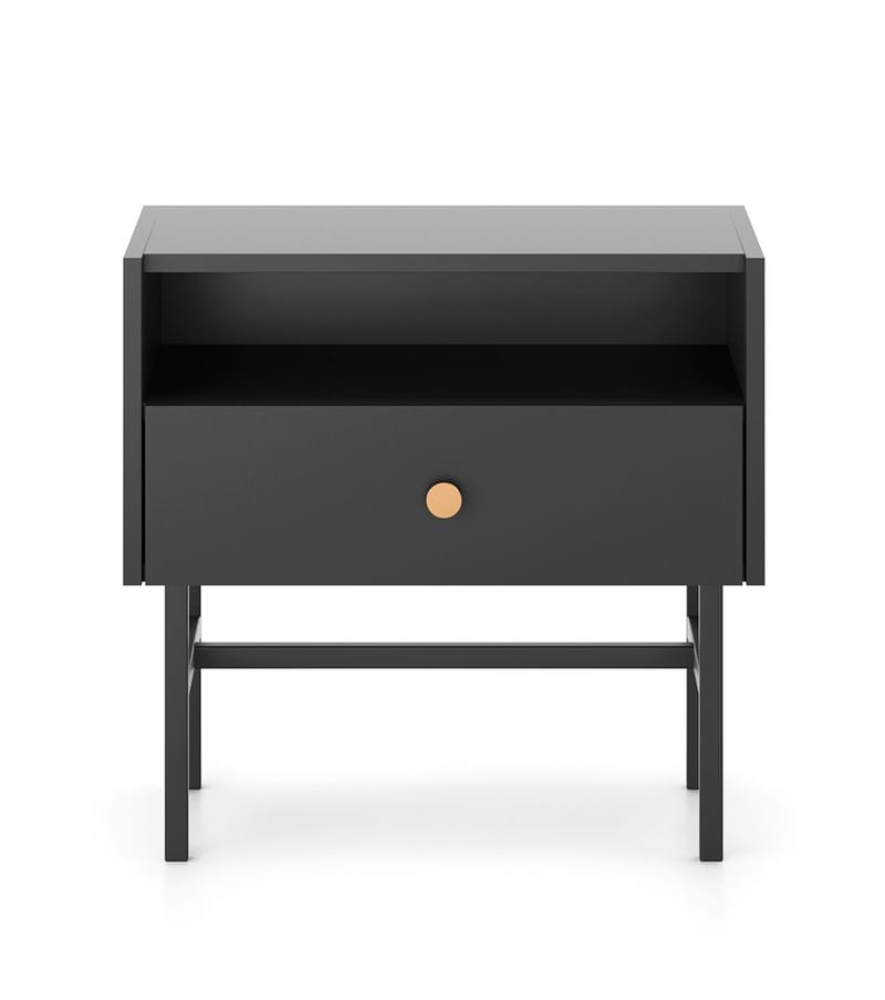 Francisca Sängbord 55 cm - Svart - Möbler - Bord & matgrupp - Avlastningsbord & sidobord - Sängbord & nattduksbord