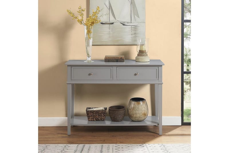 Franklin Konsollbord 104 cm Grå - Dorel Home - Möbler - Bord & matgrupp - Avlastningsbord & sidobord - Konsolbord & hallbord