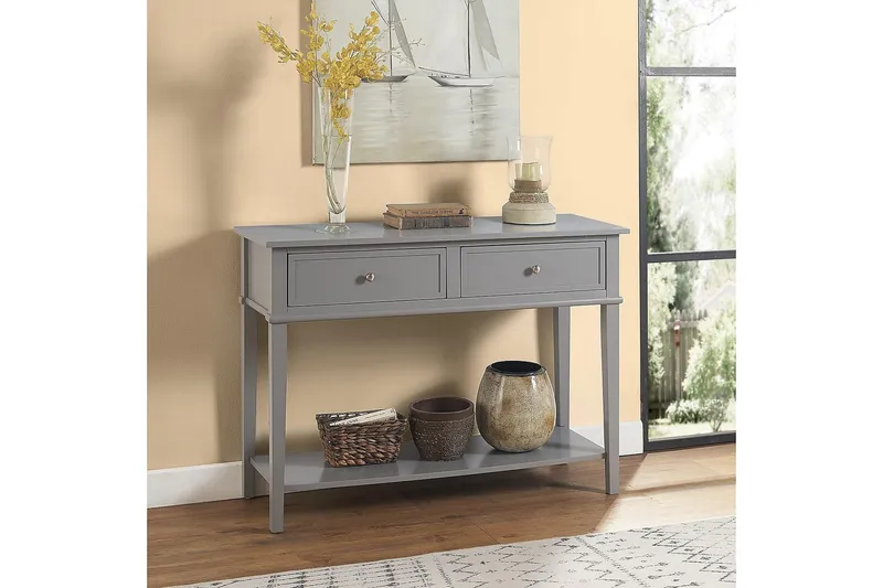 Franklin Konsollbord 104 cm Grå - Dorel Home - Möbler - Bord & matgrupp - Avlastningsbord & sidobord - Konsolbord & hallbord
