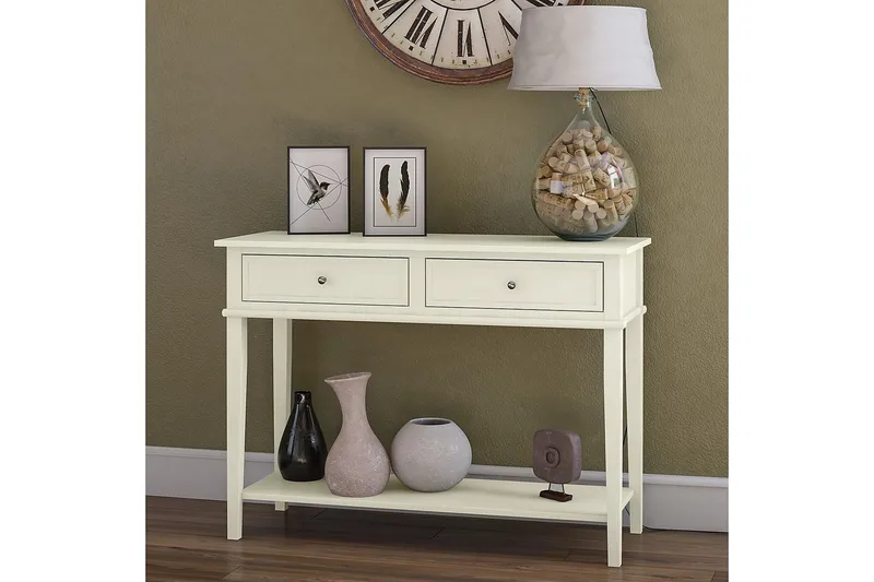 Franklin Konsollbord 104 cm Vit - Dorel Home - Möbler - Bord & matgrupp - Avlastningsbord & sidobord - Konsolbord & hallbord