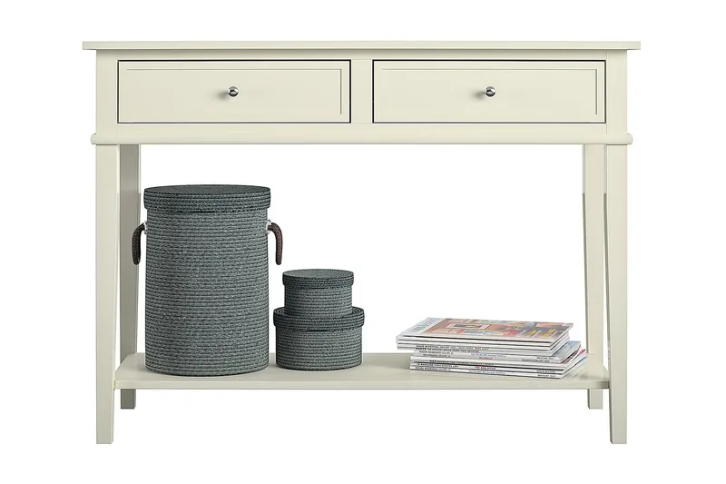Franklin Konsollbord 104 cm Vit - Dorel Home - Möbler - Bord & matgrupp - Avlastningsbord & sidobord - Konsolbord & hallbord