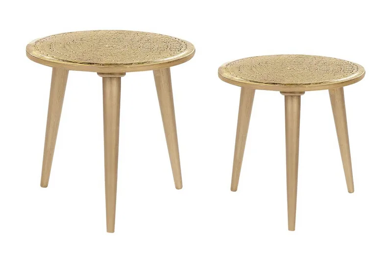 Frederica Satsbord 46 cm, Guld