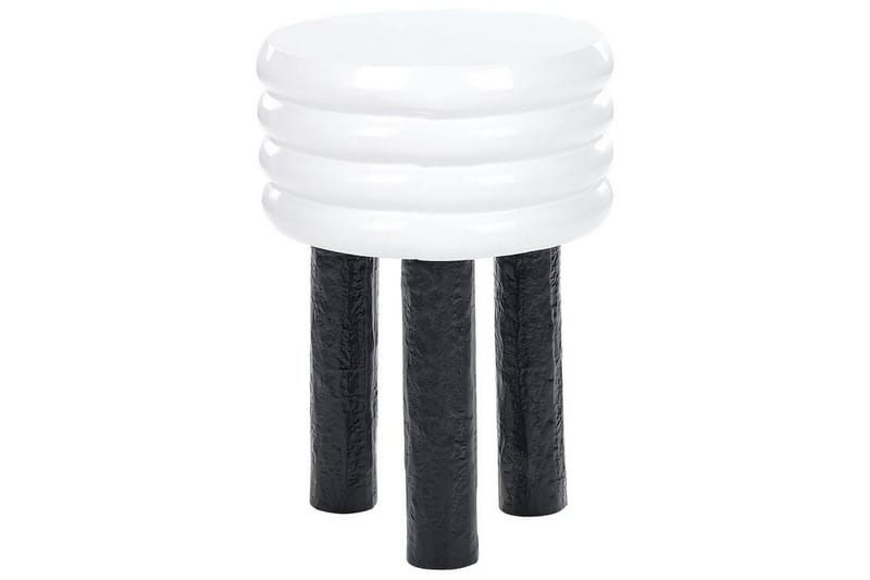 Fredrickson Sidobord 33 cm, Vit/Svart