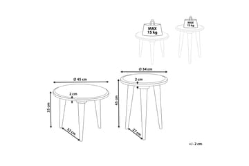 Freeda Satsbord 45 cm - Grön - Möbler - Bord & matgrupp - Avlastningsbord & sidobord - Satsbord