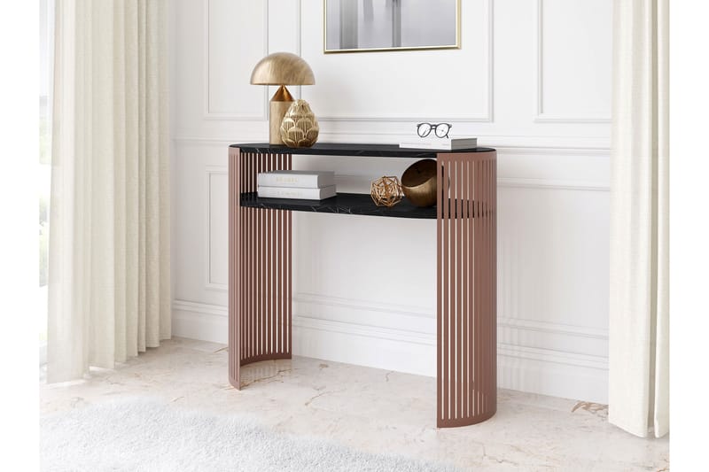 Friend Konsollbord 100 cm - Rosa/Svart - Möbler - Bord & matgrupp - Avlastningsbord & sidobord - Konsolbord & hallbord