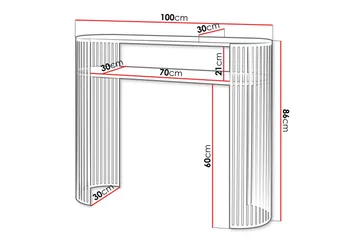 Friend Konsollbord 100 cm - Svart - Möbler - Bord & matgrupp - Avlastningsbord & sidobord - Konsolbord & hallbord