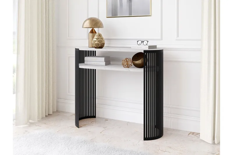 Friend Konsollbord 100 cm - Svart/Vit - Möbler - Bord & matgrupp - Avlastningsbord & sidobord - Konsolbord & hallbord