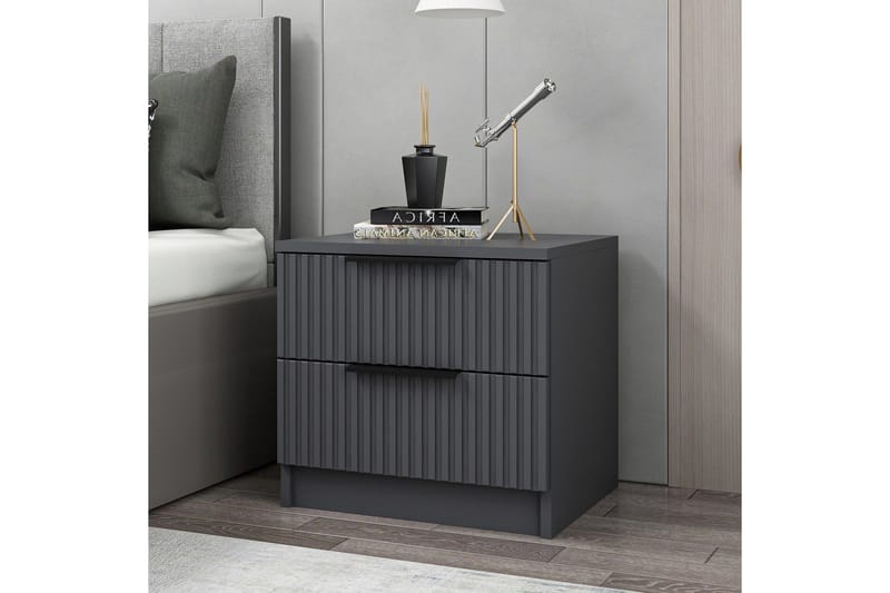 Fruitland Sängbord 50 cm - Antracit - Möbler - Bord & matgrupp - Avlastningsbord & sidobord - Sängbord & nattduksbord