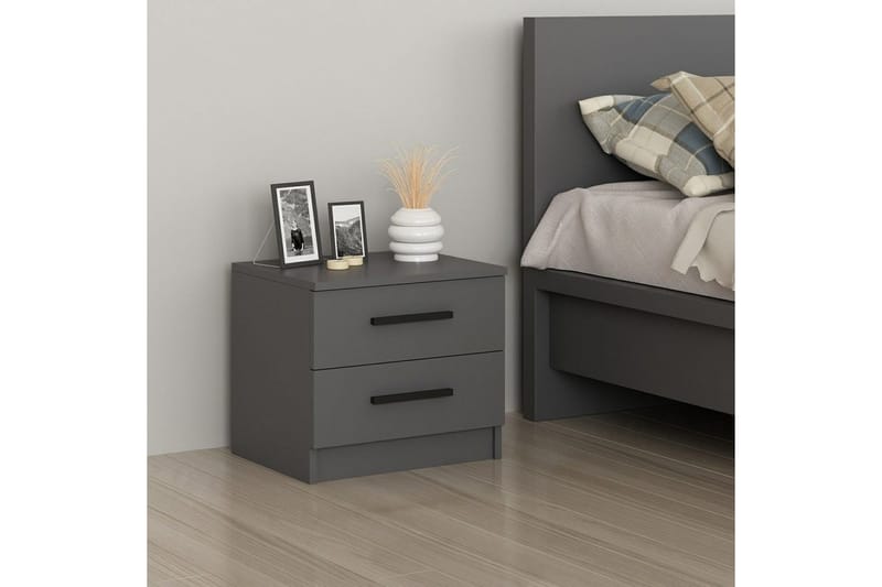 Fruitland Sängbord 50 cm - Antracit - Möbler - Bord & matgrupp - Avlastningsbord & sidobord - Sängbord & nattduksbord