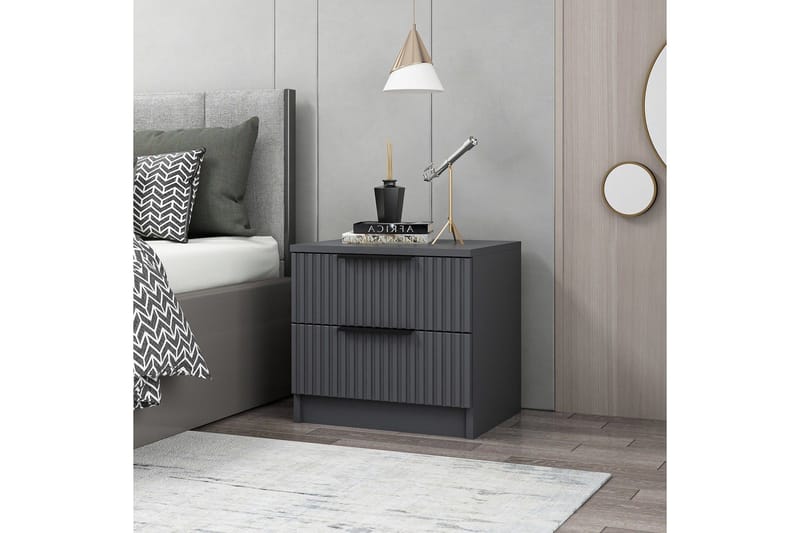 Fruitland Sängbord 50 cm - Antracit - Möbler - Bord & matgrupp - Avlastningsbord & sidobord - Sängbord & nattduksbord