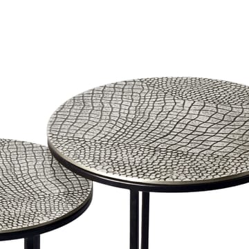 Galela Satsbord 40 cm Set om 2 - Silver och svart - Möbler - Bord & matgrupp - Avlastningsbord & sidobord - Satsbord