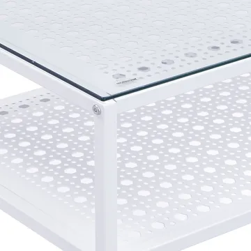 Galuna Konsolbord 80 cm - Transparent och vit - Möbler - Bord & matgrupp - Avlastningsbord & sidobord - Konsolbord & hallbord