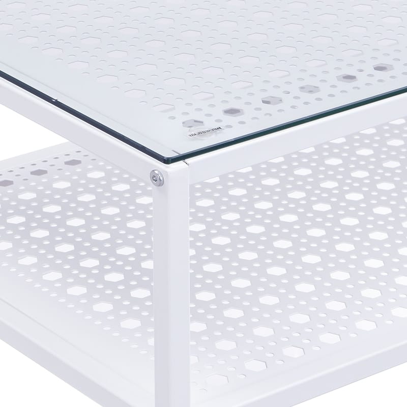 Galuna Konsolbord 80 cm - Transparent och vit - Möbler - Bord & matgrupp - Avlastningsbord & sidobord - Konsolbord & hallbord