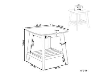 Gareth Sidobord 50 cm - Ljust trä - Möbler - Bord & matgrupp - Avlastningsbord & sidobord - Lampbord & sidobord