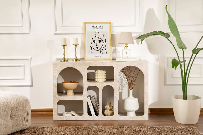 Giana Konsollbord 120 cm - Travertine/Sandsten - Möbler - Bord & matgrupp - Avlastningsbord & sidobord - Konsolbord & hallbord