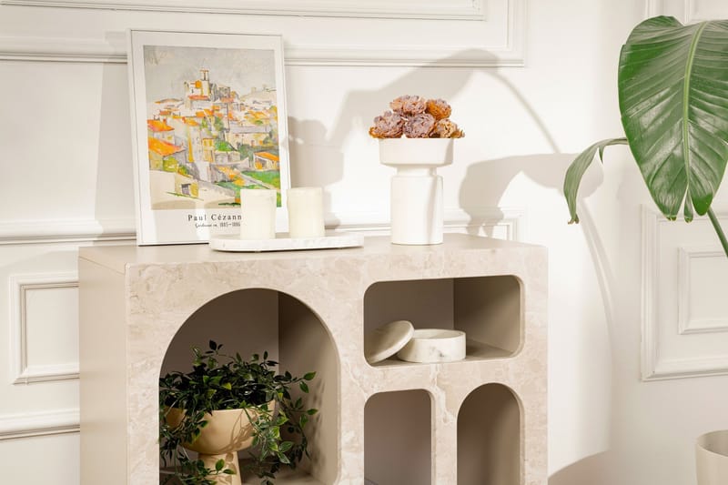 Giana Konsollbord 80 cm - Travertine/Sandsten - Möbler - Bord & matgrupp - Avlastningsbord & sidobord - Konsolbord & hallbord