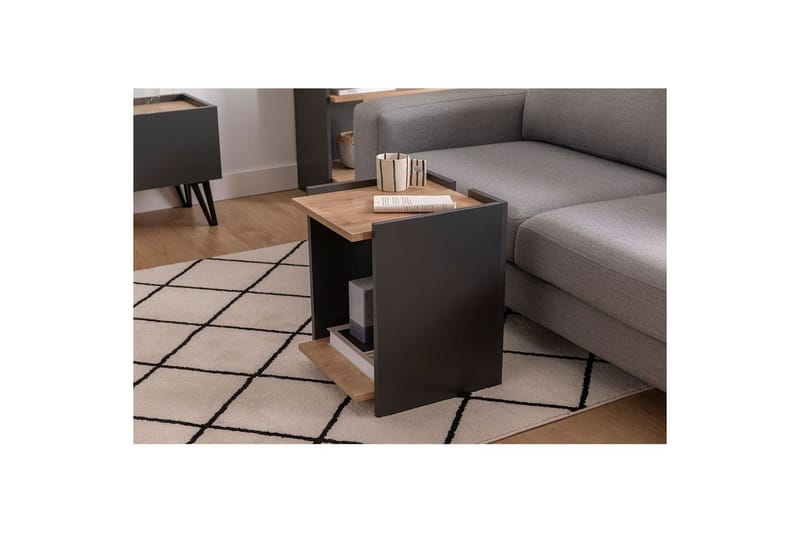 Giancarlo Sidobord 38,6 cm - Blå/Antracit - Möbler - Bord & matgrupp - Avlastningsbord & sidobord - Lampbord & sidobord