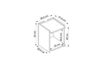 Giancarlo Sidobord 38,6 cm - Blå/Antracit - Möbler - Bord & matgrupp - Avlastningsbord & sidobord - Lampbord & sidobord