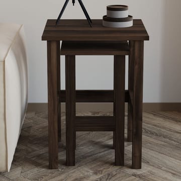 Ginallie Sidobord set 45x60 cm - Valnöt - Möbler - Bord & matgrupp - Avlastningsbord & sidobord - Brickbord & småbord