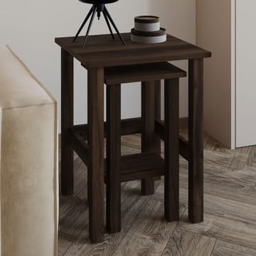 Ginallie Sidobord set 45x60 cm - Valnöt - Möbler - Bord & matgrupp - Avlastningsbord & sidobord - Brickbord & småbord