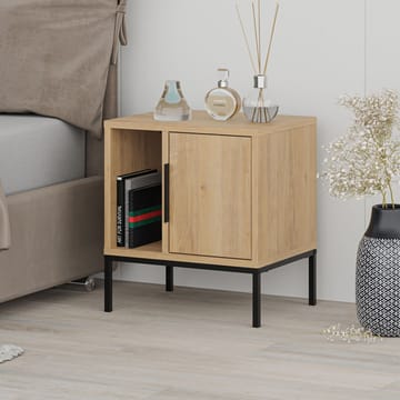 Glynn Sängbord 45 cm i Ekutseende med Förvaring och Hyllor - Brun - Möbler - Bord & matgrupp - Avlastningsbord & sidobord - Sängbord & nattduksbord