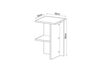 Gwyneth Sängbord 36 cm - Grå - Möbler - Bord & matgrupp - Avlastningsbord & sidobord - Sängbord & nattduksbord