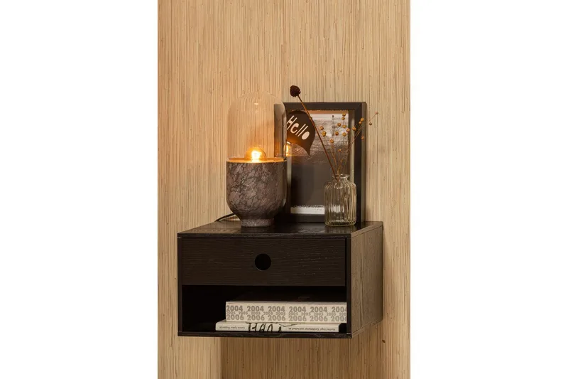 Hängande Sängbord Nancy - Svart - Möbler - Bord & matgrupp - Avlastningsbord & sidobord - Sängbord & nattduksbord