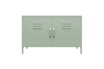 Högskåp Mission District 100x40x64 cm, Blekt Grön - 100x40x64 cm, Blekt Grön - Förvaring - Skåp - Förvaringsskåp