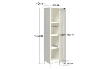 Högskåp Mission District 38x40x185 cm, Rosa - 38x40x185 cm, Rosa - Möbler - Bord & matgrupp - Avlastningsbord & sidobord - Konsolbord & hallbord