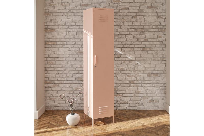 Högskåp Mission District 38x40x185 cm, Rosa - 38x40x185 cm, Rosa - Möbler - Bord & matgrupp - Avlastningsbord & sidobord - Konsolbord & hallbord