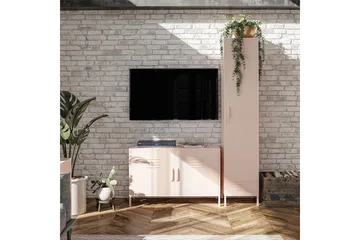 Högskåp Mission District 38x40x185 cm, Rosa - 38x40x185 cm, Rosa - Möbler - Bord & matgrupp - Avlastningsbord & sidobord - Konsolbord & hallbord