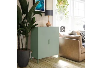 Högskåp Mission District 40x80x102 cm, Blekt Grön - 40x80x102 cm, Blekt Grön - Förvaring - Skåp - Förvaringsskåp